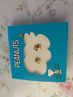 Peanut earrings gold plated 18k